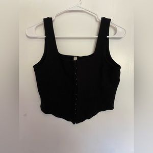 Black top corset